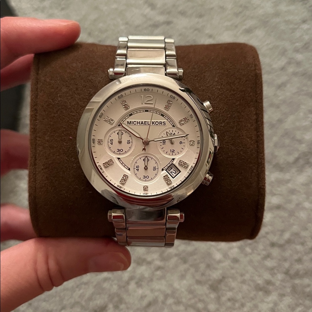 Michael Kors Silver Chronograph Watch